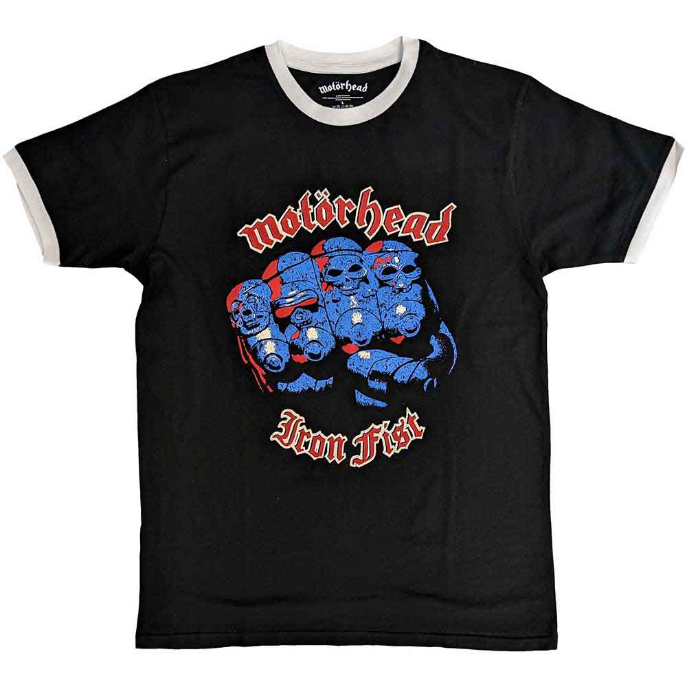 Mot Rhead Mot Rhead Unisex Ringer T Shirt Iron Fist Medium