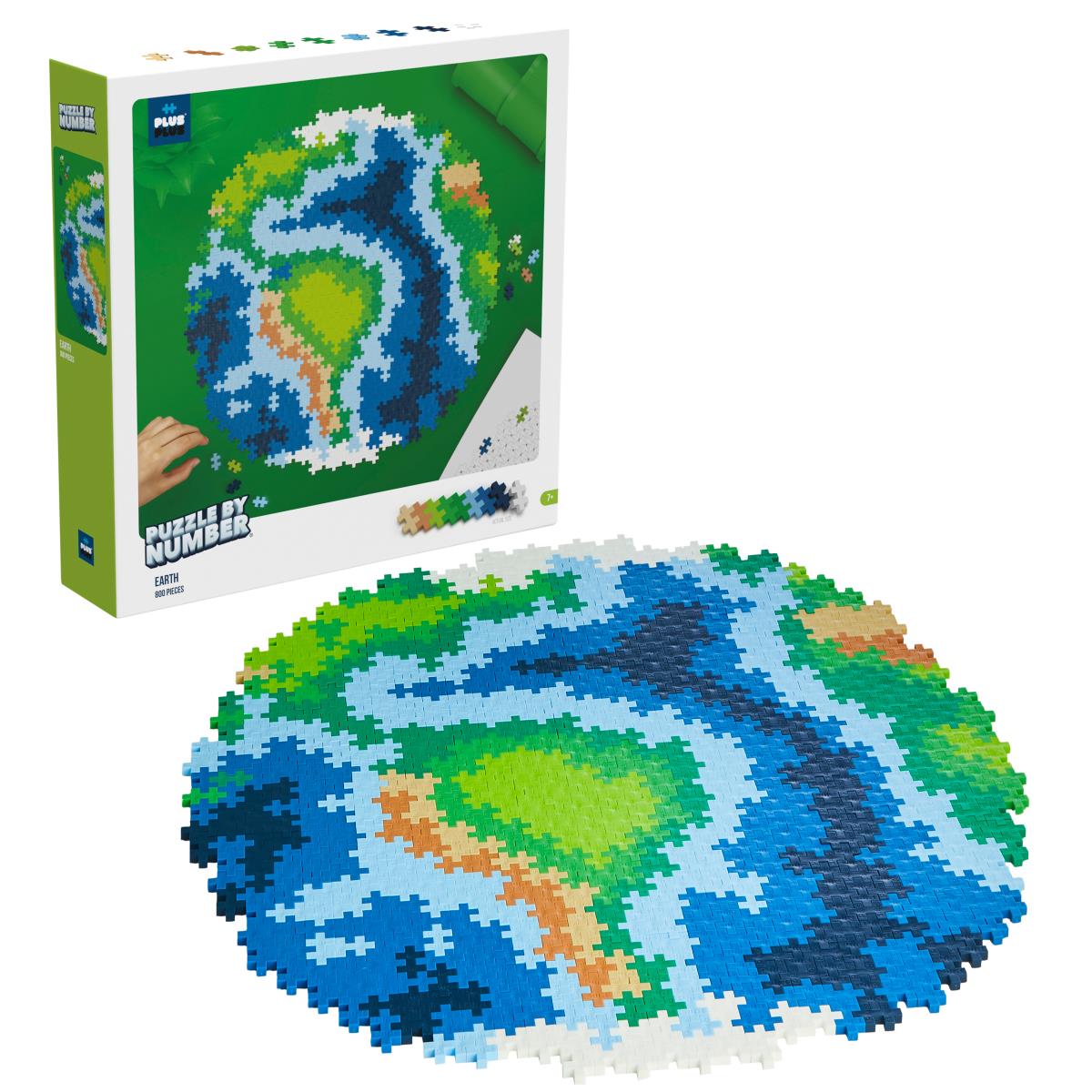 Plus Plus: Puzzle By Number Earth 800pcs