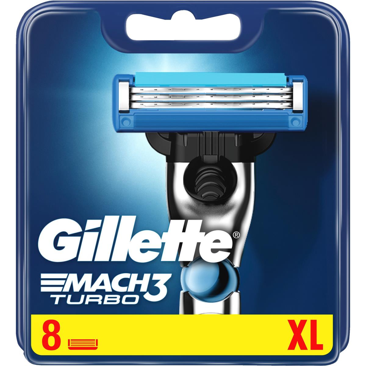 Gillette: Rakblad Mach3 Turbo 8st