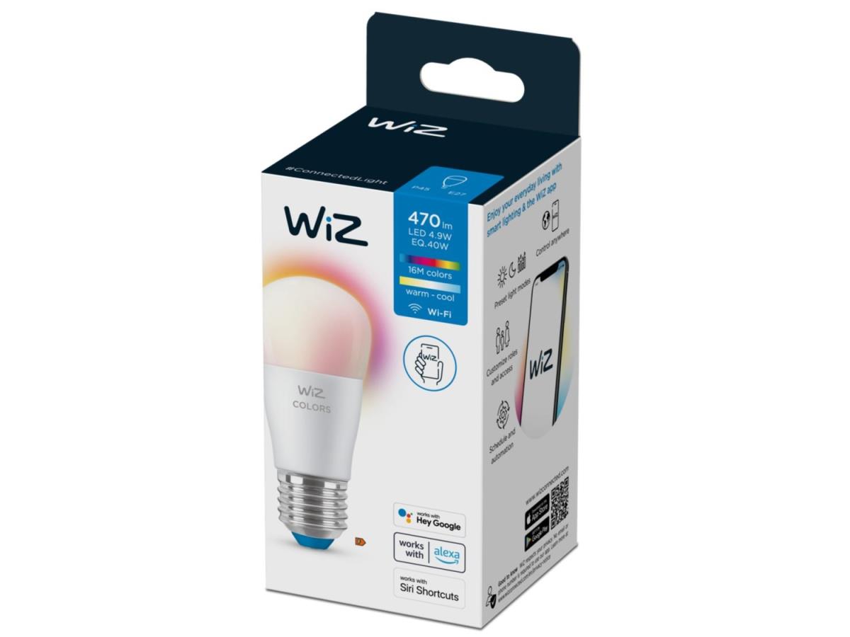 WiZ: WiFi Smart LED E27 P45 40W 470lm Färg