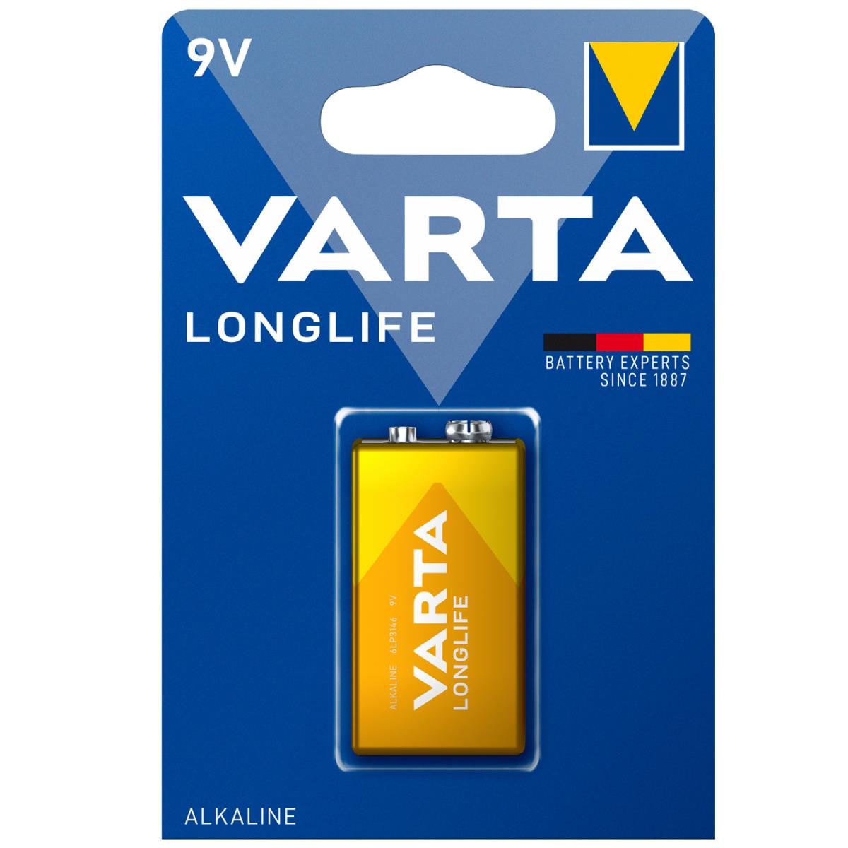 Varta: Longlife 9V Batteri 1-pack