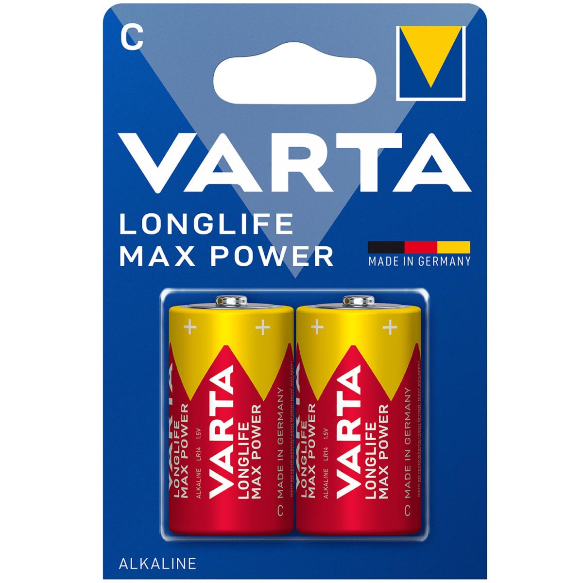 Varta: Longlife Max Power C / LR14 Batteri 2-pack