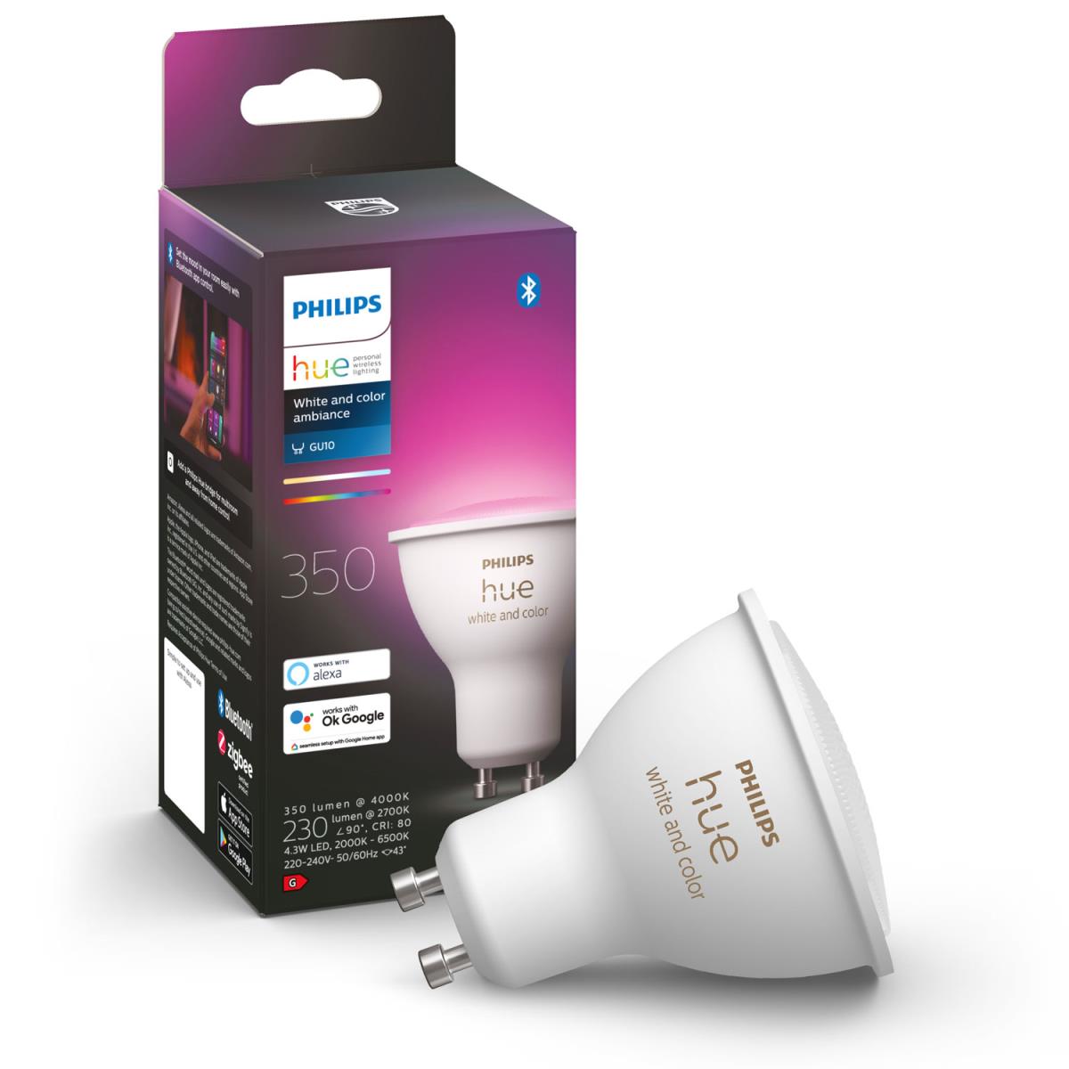 Philips: Hue White and Color GU10 1-pack