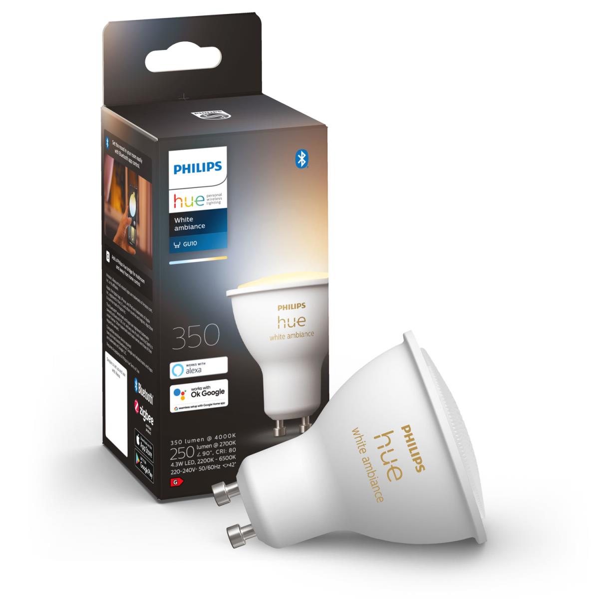 Philips: Hue White Ambiance GU10 1-pack