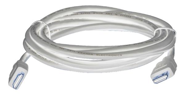 Kramer - Kramer C-MHM/MHM Flexible HDMI Cable White 4K60Hz 4:2:0 7,6m