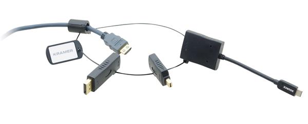Kramer Adaptor Ring 7, Mini DP, DP, USB type-C - HDMI, Up to 4K60 4:4:4