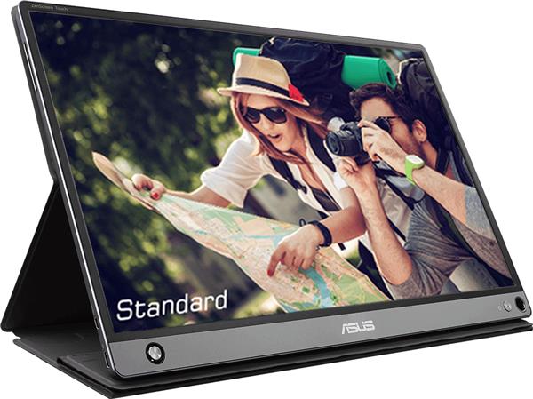 LCD ASUS 15.6" MB16AMT ZenScreen Portable USB-C Monitor Touch 1920x1080p IPS 60Hz Stereo Speaker