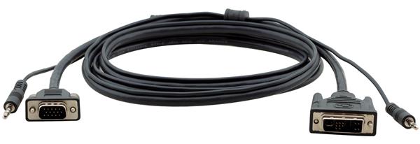 Kbl Kramer C-MDMA/MGMA, VGA (M) to DVI (M) + Audio 3.5mm, Adapter Cable, 3,0m