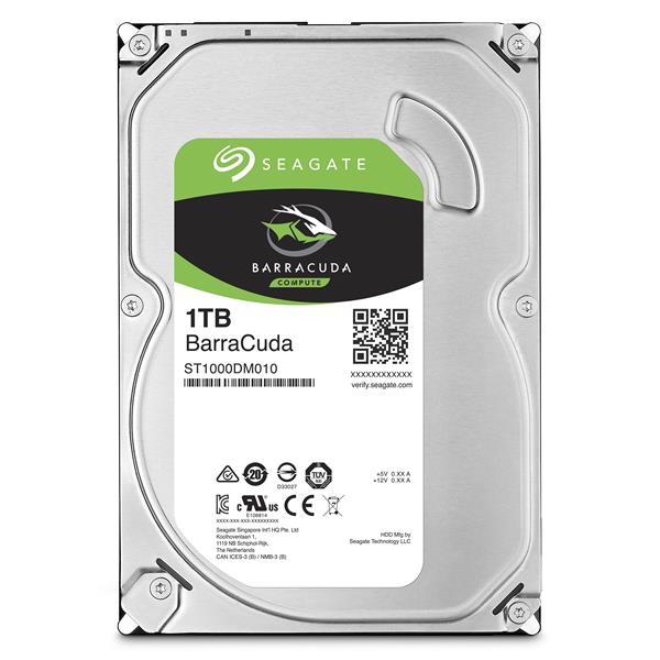 Seagate BarraCuda Desktop HDD 3,5" 1TB, 64MB, 7200RPM