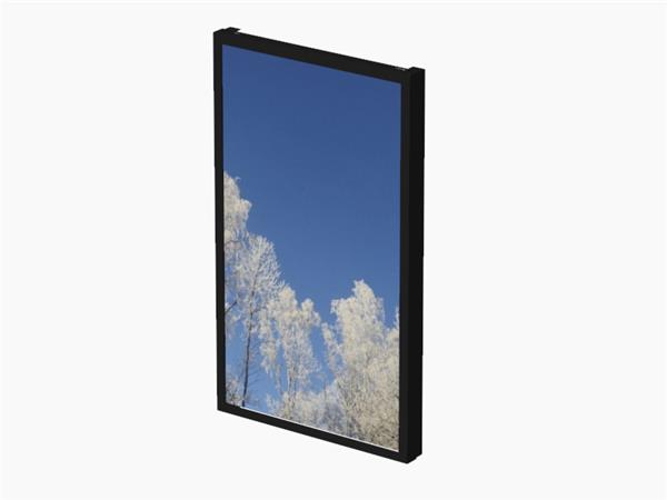 Hi-Nd Wall Casing 43" Portrait for Samsung, LG & Philips, Polycarbonate protection, Black RAL 9005