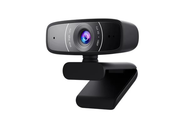 ASUS C3 USB FullHD Webcam with Wide Angle Lens, Beamforming Microphone