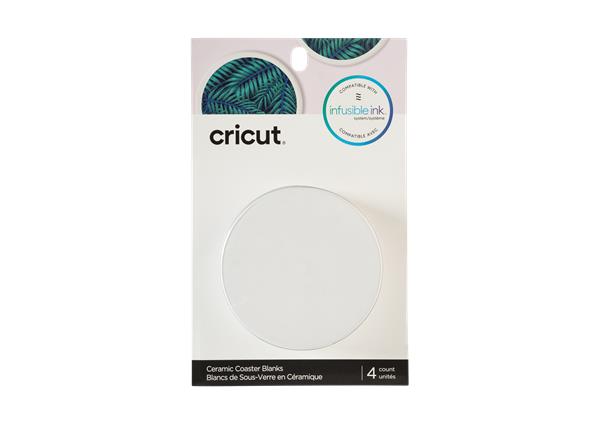 Cricut Infusible Ink Ceramic Coasters 4-pack (White, Round)