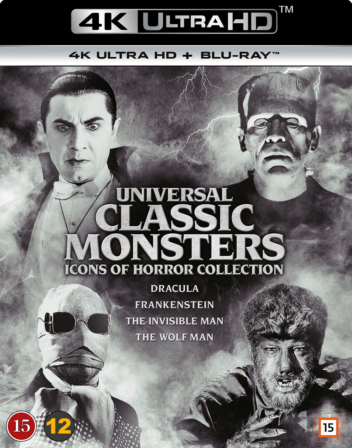 Universal Classic Monsters Collection - (4 4K Ultra HD + 4 Blu-ray) - Film