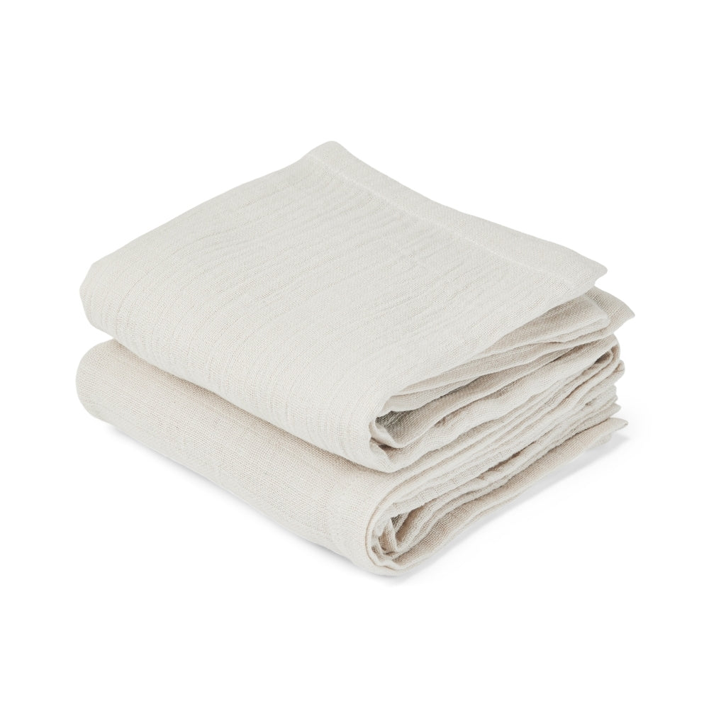 Nurroo - Bao muslin cloth - 2 pack - Cobblestone