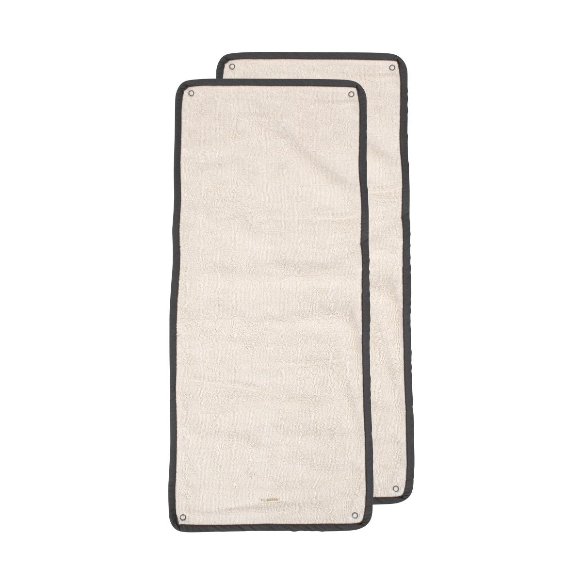 Filibabba - Middle layer 2-pack for Changing Pad - Stone grey
