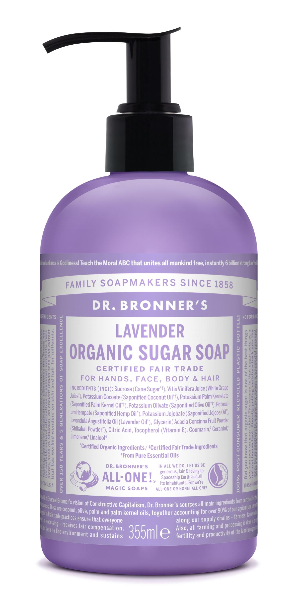 Dr. Bronner's - Organic Sugar Soap Lavender 355 ml
