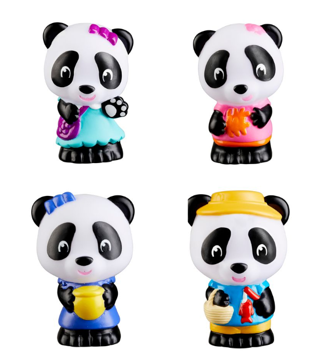 Vulli - Timber Tots by Klorofil - Panda Family - Set of 4 (KF700304F ) -  leksaker