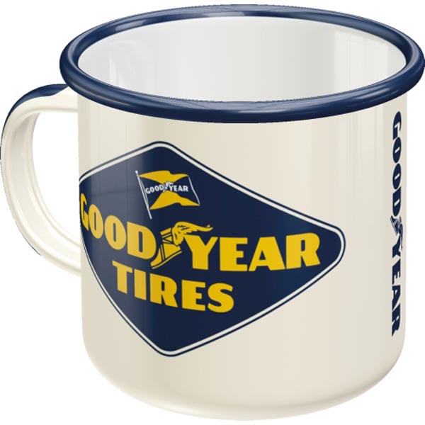 Emaljmugg / Good Year Tires