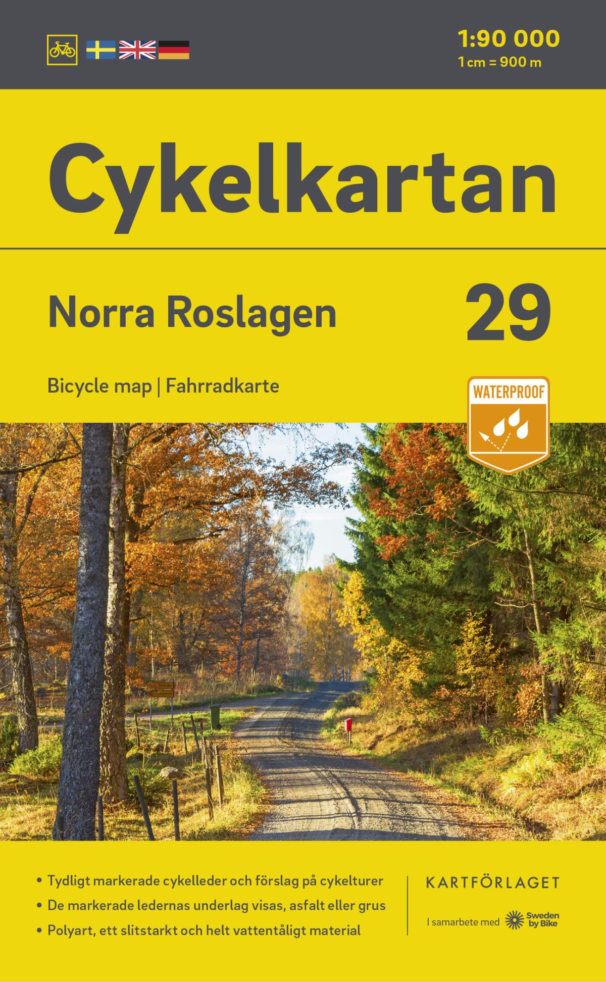 Cykelkartan Blad 29 Norra Roslagen 20232025 (Karta) böcker