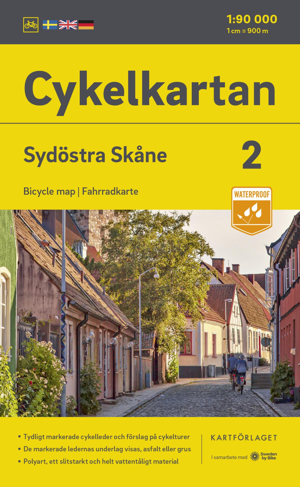 Cykelkartan Blad 2 Sydöstra Skåne 20232025 (Karta) böcker