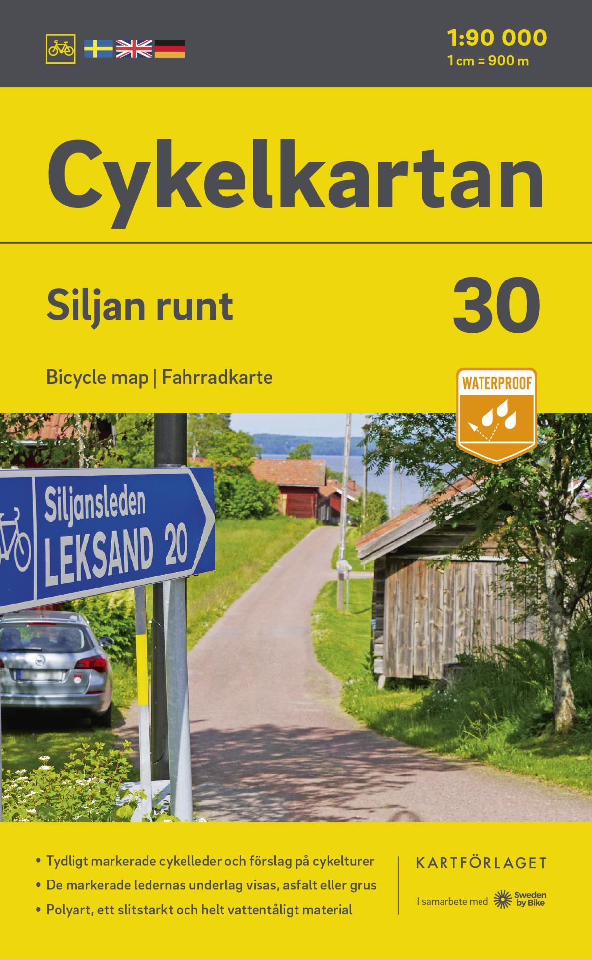 Cykelkartan Blad 30 Siljan Runt 20232025 (Karta) böcker