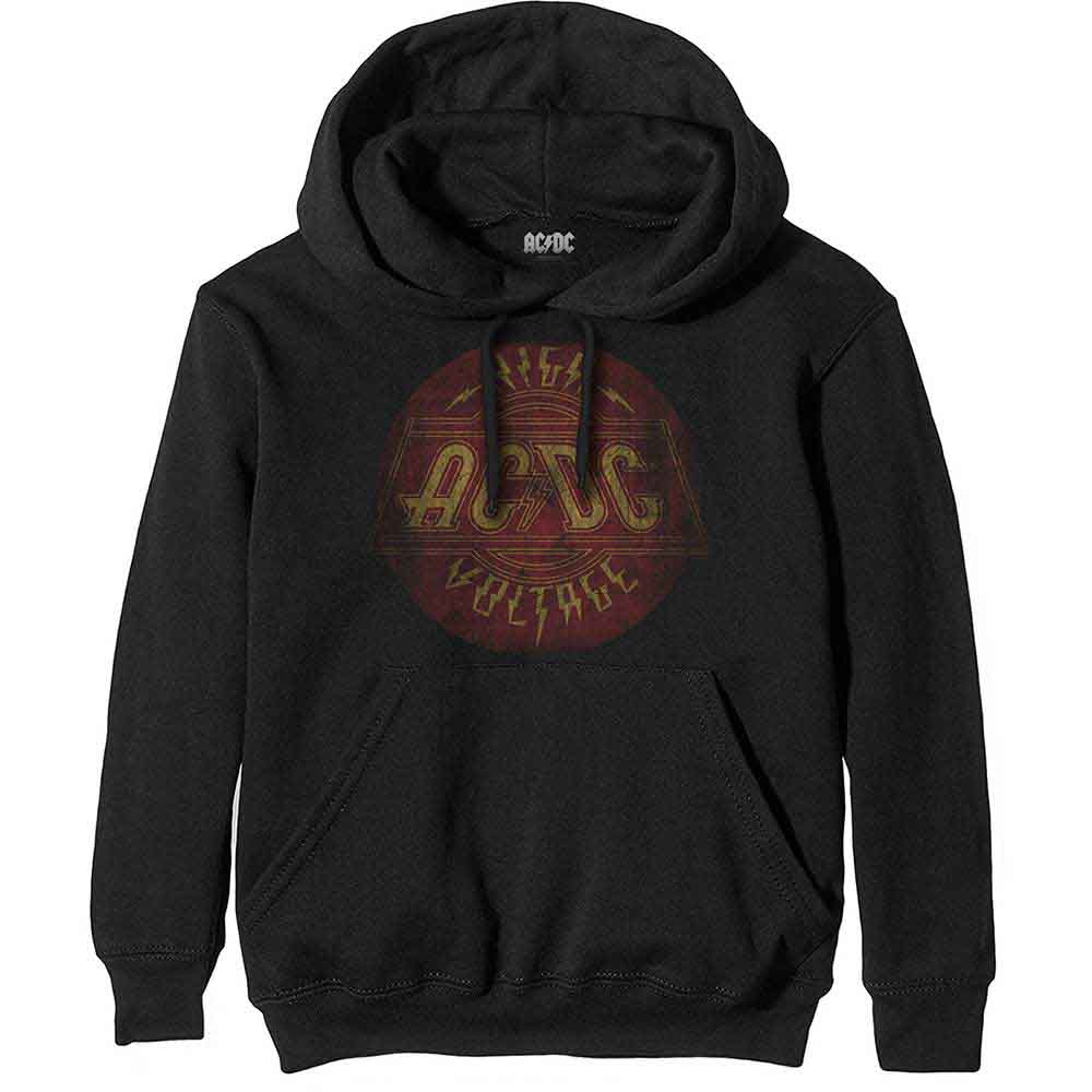 AC/DC: Unisex Pullover Hoodie/High Voltage Vintage (Small)