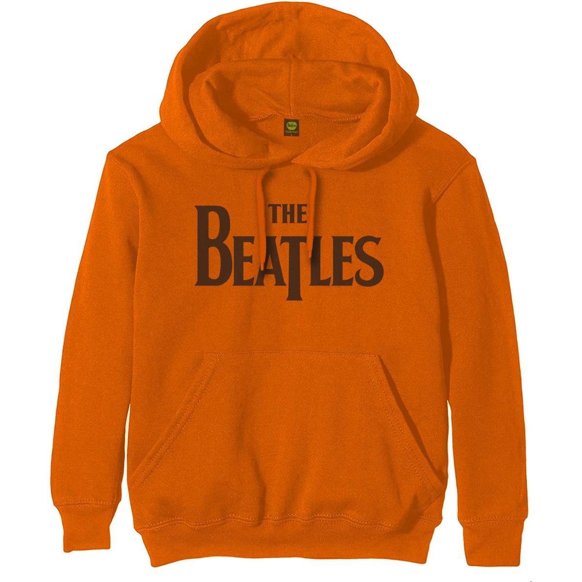 The Beatles: Unisex Pullover Hoodie/Drop T Logo (Large)