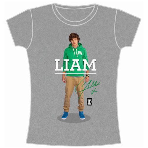 One Direction: Ladies T-Shirt/Liam Standing Pose (Skinny Fit) (X-Large)