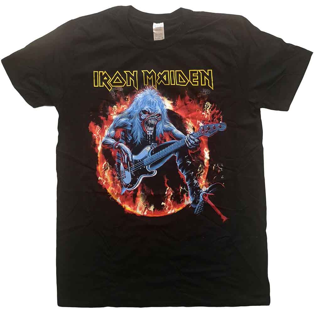 Iron Maiden: Unisex T-Shirt/Fear Live Flames (Large)