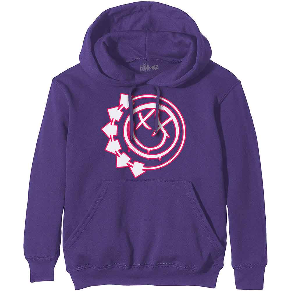 Blink-182: Unisex Pullover Hoodie/Six Arrow Smiley (Small)