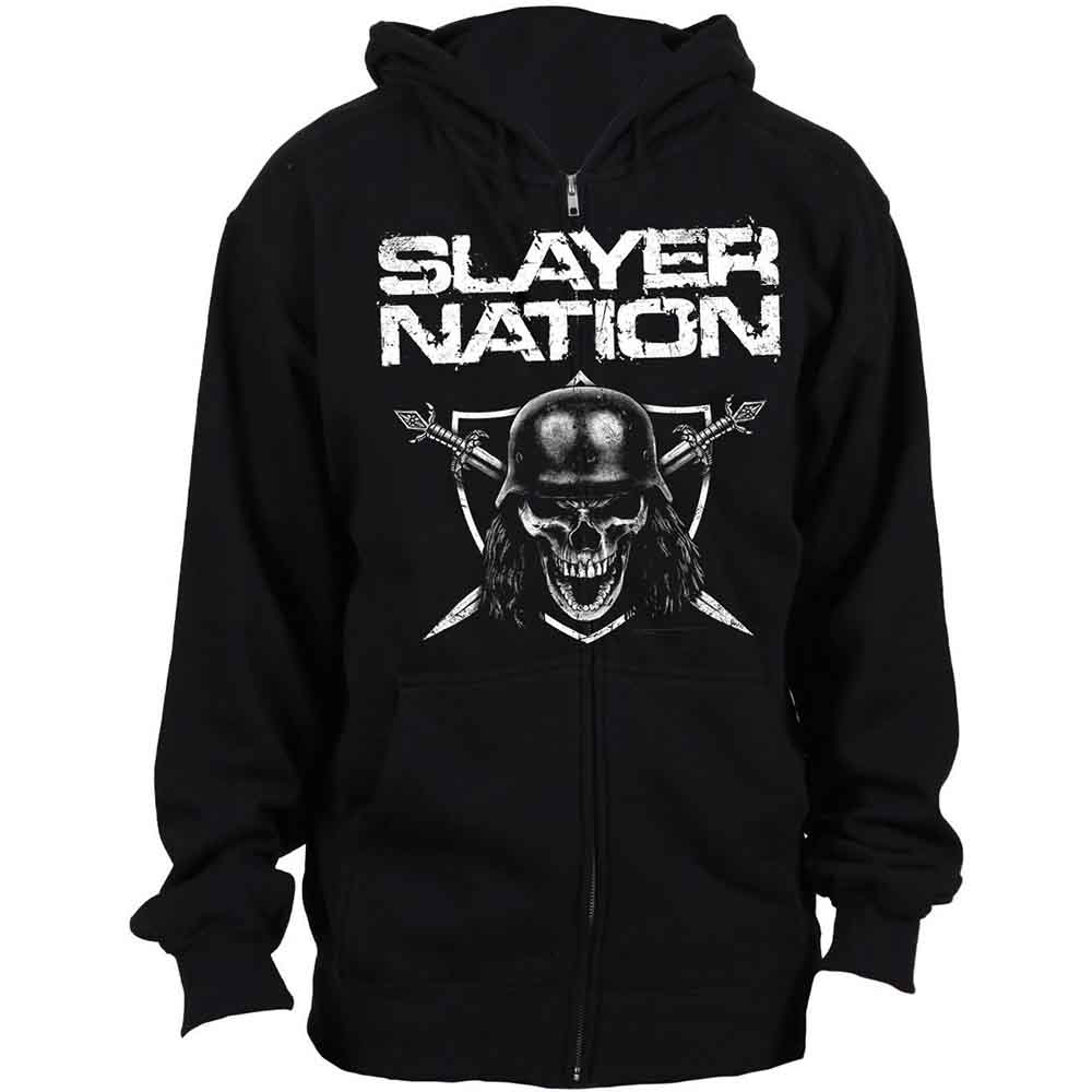 Slayer: Unisex Zipped Hoodie/Slayer Nation (Large)