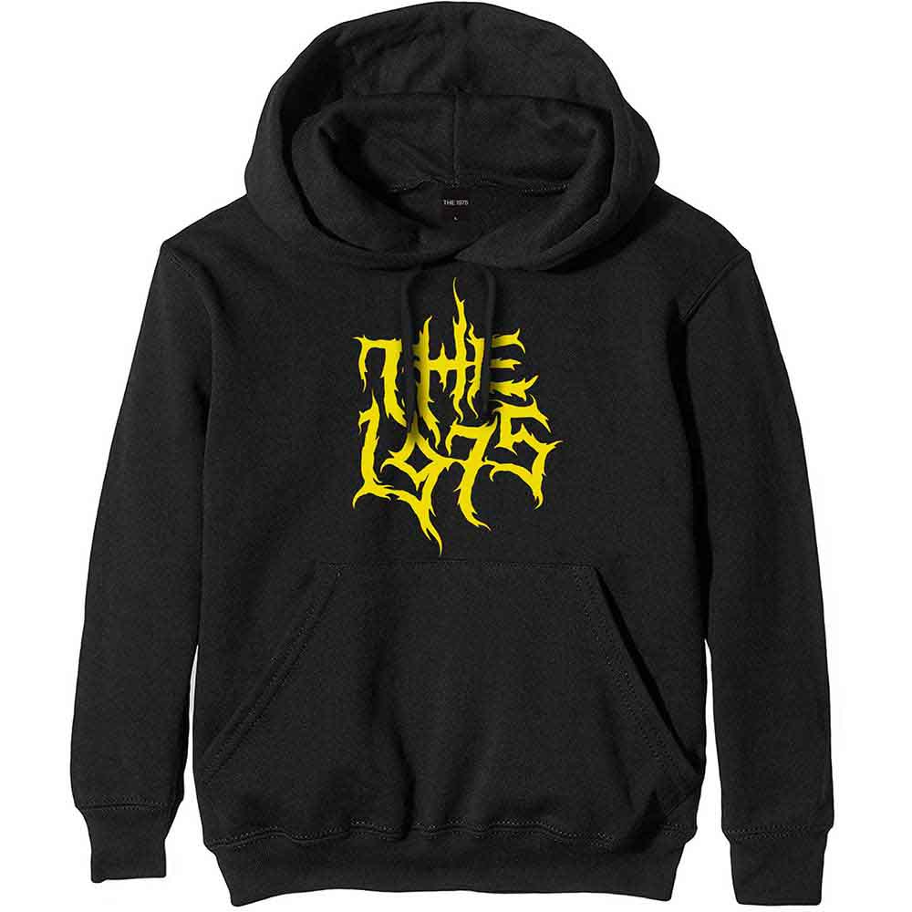 The 1975: Unisex Pullover Hoodie/Gold Logo (Large)