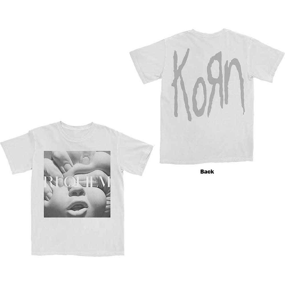 KornUnisex T-Shirt/Requiem Album Cover (Back Print) (Large)