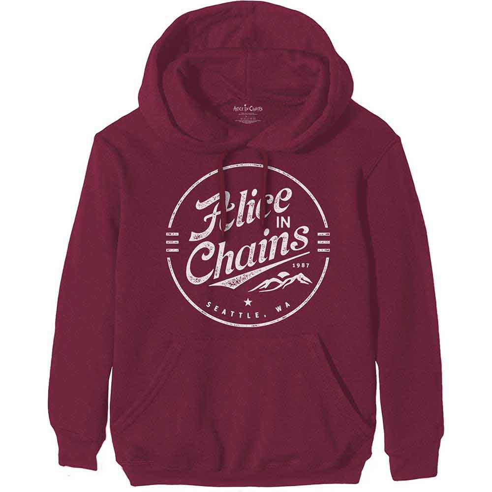 Alice In Chains: Unisex Pullover Hoodie/Circle Emblem (Small)