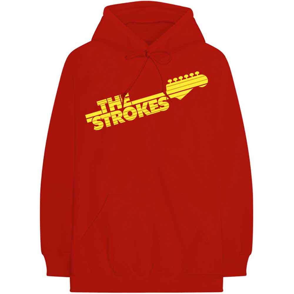 The Strokes: Unisex Pullover Hoodie/Guitar Fret Logo (Medium)