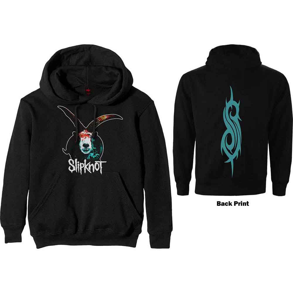 Slipknot: Unisex Pullover Hoodie/Graphic Goat (Back Print) (Small)