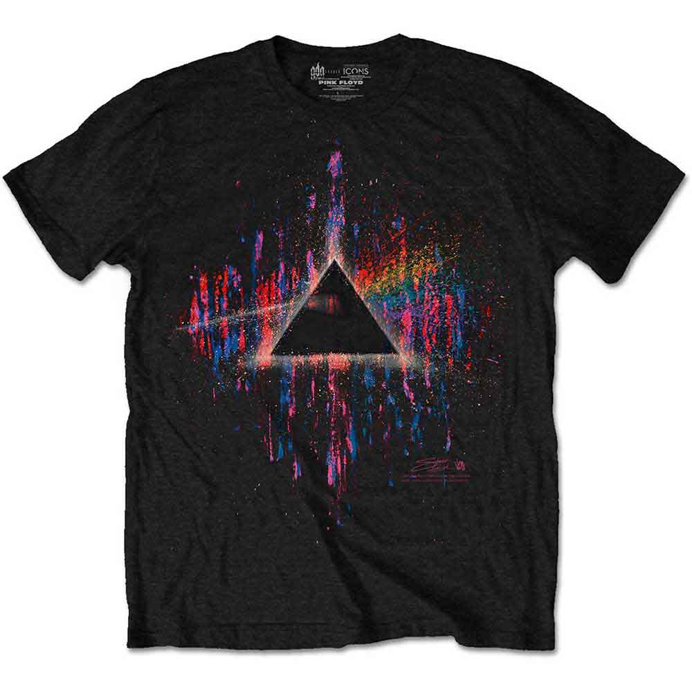 Pink Floyd: Unisex T-Shirt/Dark Side of the Moon Pink Splatter (XX-Large)