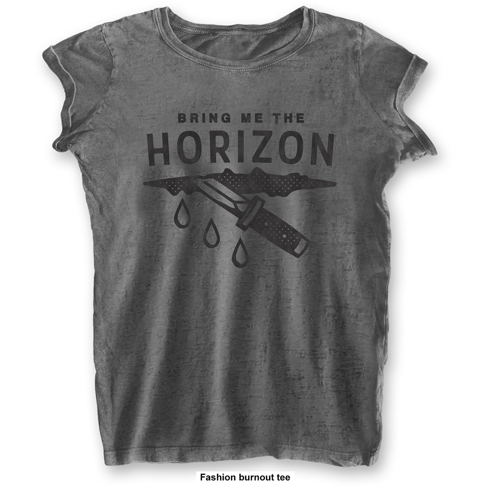 Bring Me The Horizon: Ladies T-Shirt/Wound (Burnout) (Large)