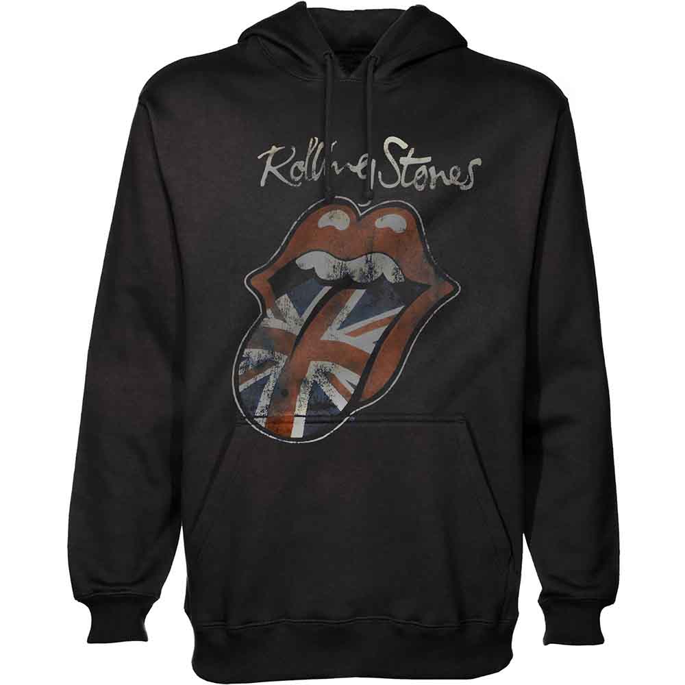 The Rolling Stones: Unisex Pullover Hoodie/Union Jack Tongue (Small)
