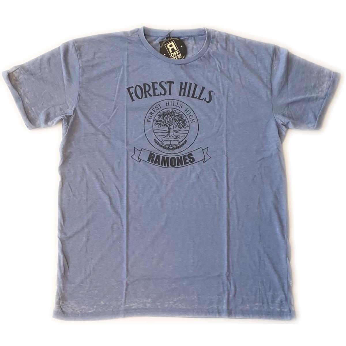 Ramones: Unisex T-Shirt/Forest Hills Vintage (Burnout) (Large)