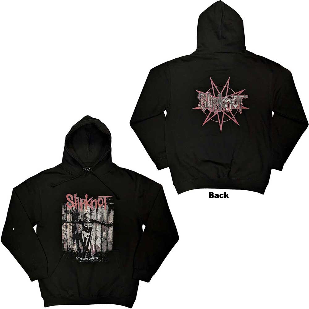 Slipknot: Unisex Pullover Hoodie/.5 The Gray Chapter (Back Print) (Large)