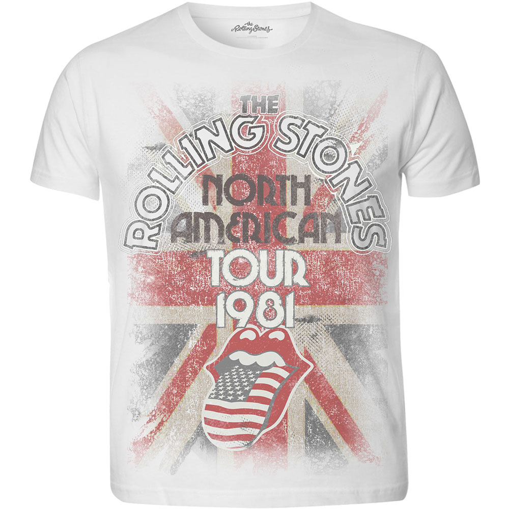 The Rolling Stones: Unisex Sublimation T-Shirt/North American Tour 1981 (Medium)