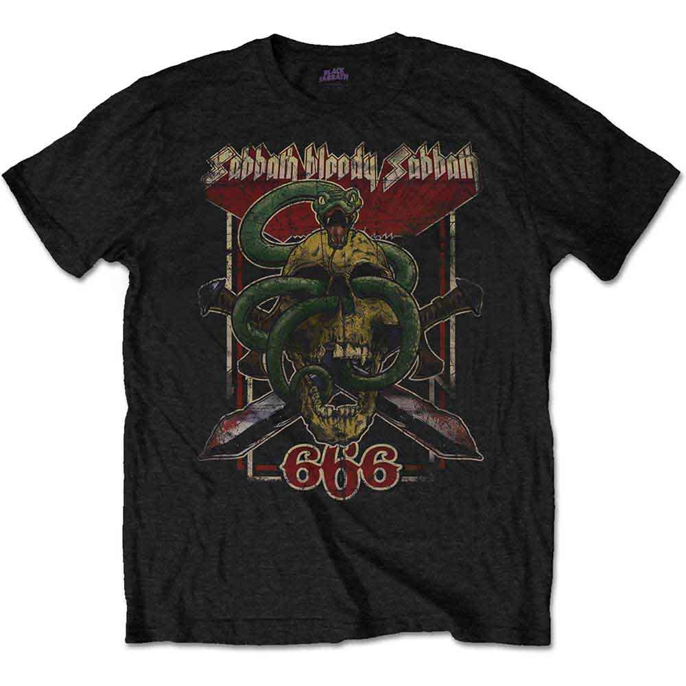 Black Sabbath - Black Sabbath: Unisex T-Shirt/Bloody Sabbath 666 (XX ...