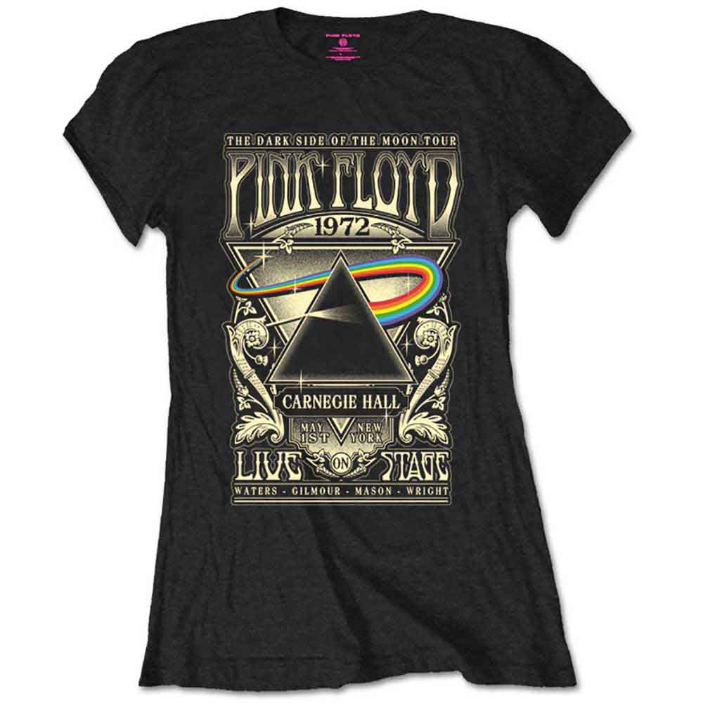 Pink Floyd: Ladies T-Shirt/Carnegie Hall Poster (Retail Pack) (Medium)