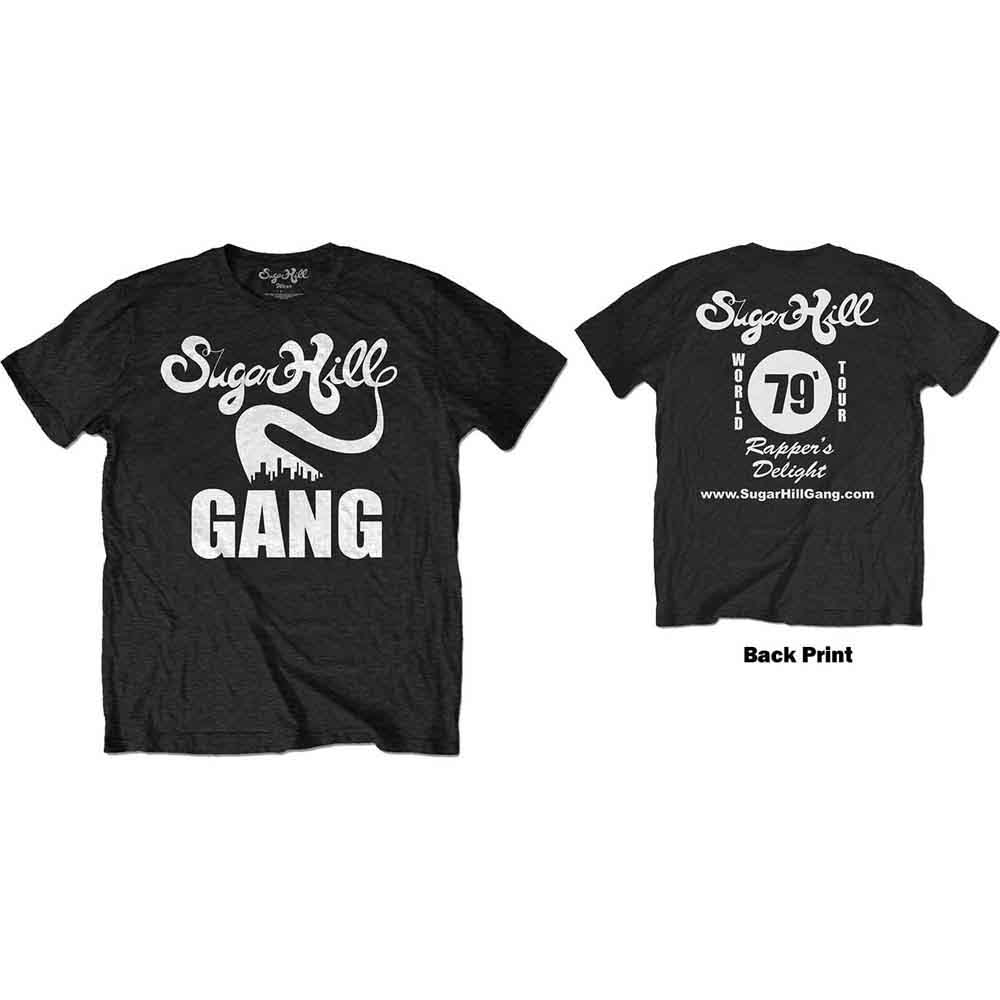 The Sugar Hill Gang: Unisex T-Shirt/Rappers Delight Tour (Back Print) (Medium)