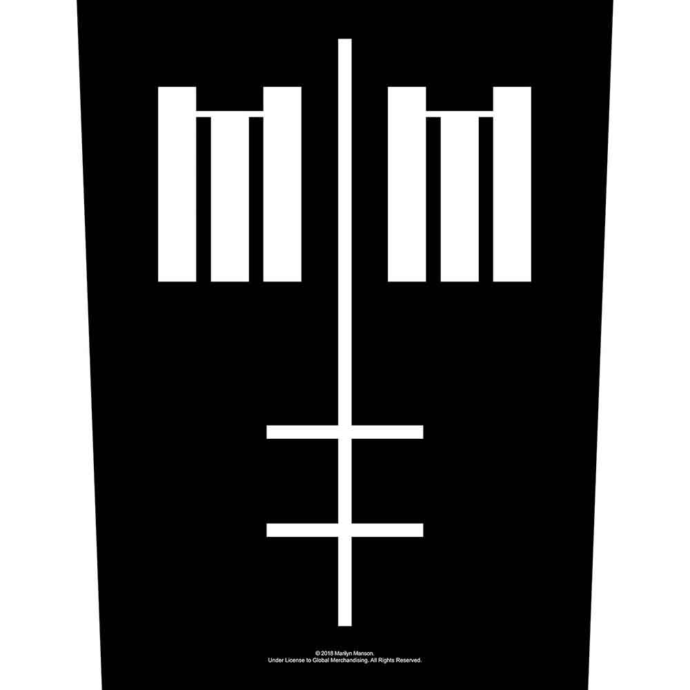 Marilyn Manson: Back Patch/Cross Logo