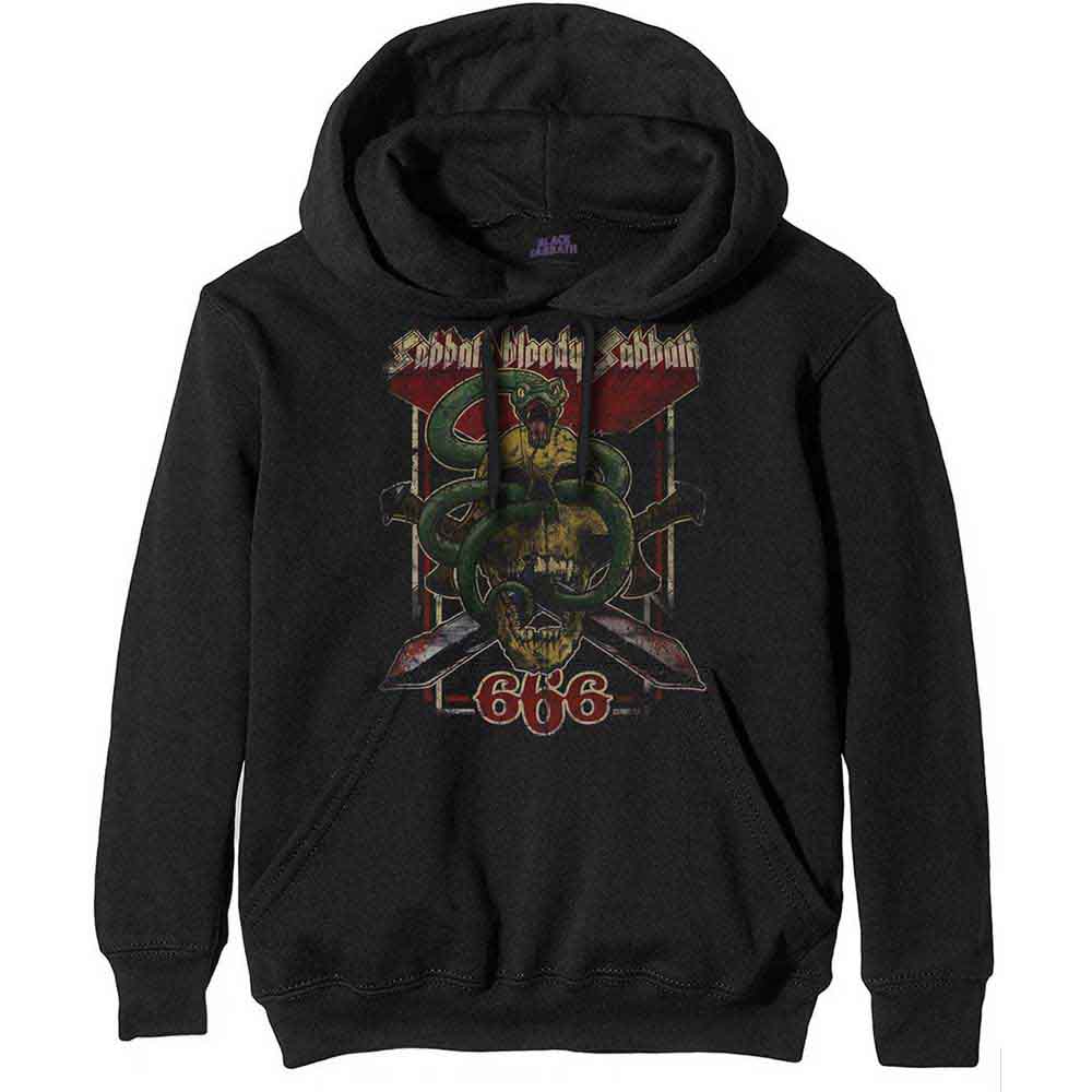 Black Sabbath: Unisex Pullover Hoodie/Bloody Sabbath 666 (X-Large)