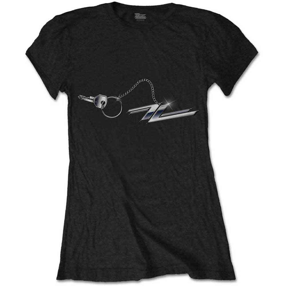 ZZ Top: Ladies T-Shirt/Hot Rod Keychain (Small)