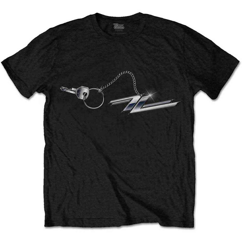 ZZ Top: Unisex T-Shirt/Hot Rod Keychain (Small)