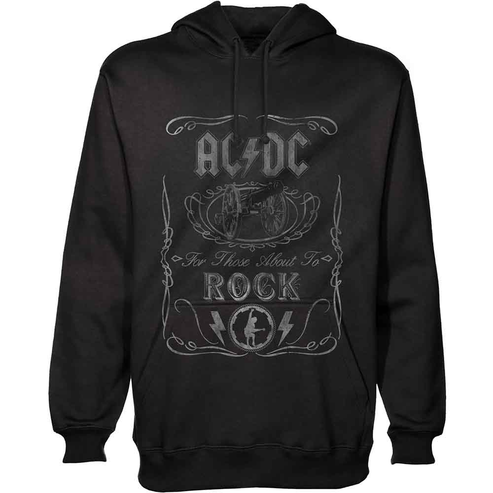 AC/DC: Unisex Pullover Hoodie/Cannon Swig (Large)